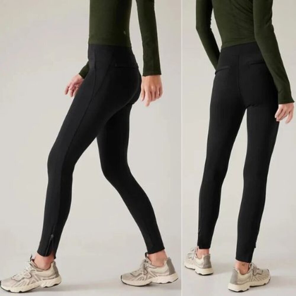 Athleta Black Sculptek Delancey Skyline Tight Leggings Size Medium 36137